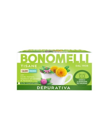 Bonomelli Purifying Herbal Tea - 16 Filters - Free shipping delivered to EUROPE and UK