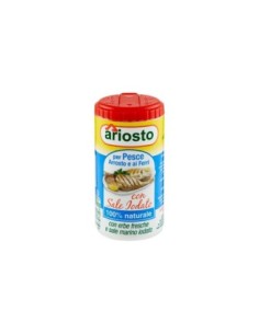 Assaisonnement pour Poisson Ariosto avec Sel Iodé 100% Naturel - 80 gr - Livraison gratuite en EUROPE et au Royaume-Uni