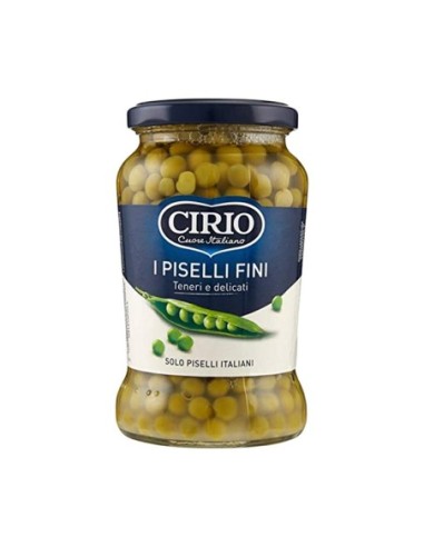 Cirio Fine Italian Peas - 360 gr - Free shipping delivered to EUROPE and UK