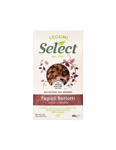 Select Haricots Borlotti Secs - 400 gr - Livraison gratuite en EUROPE et au Royaume-Uni