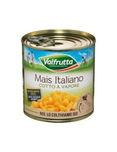 Valfrutta Gestoomde Maïs Italië - 4 x 160 gr - Gratis verzending naar Europa en Groot-Brittannië