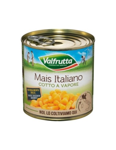 Valfrutta Gedämpfter Mais Italien - 4 x 160 gr - Kostenloser Versand nach Europa und Großbritannien