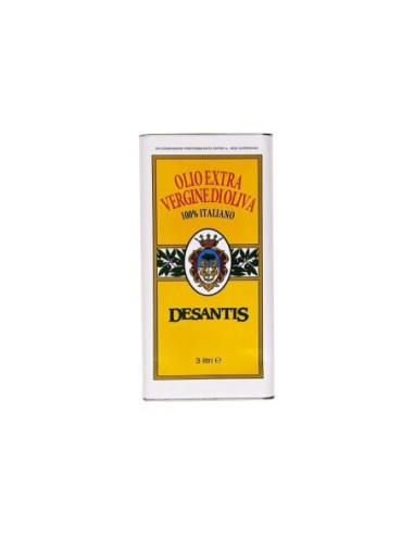 De Santis Extra Virgin Olive Oil 100% Italy Can - 3 L - Free shipping delivered to EUROPE and UK