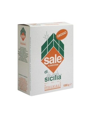 Sicily Coarse Salt - 1 Kg - Free shipping delivered to EUROPE and UK