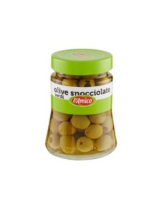 D'Amico Olive Verdi Snocciolate in Salamoia - 290 gr - Spedizione gratuita consegnata in EUROPA e UK