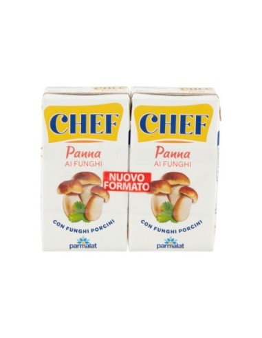 Parmalat Chef Paddenstoelenroom - 2 x 125 ml - Gratis verzending naar Europa en Groot-Brittannië