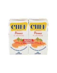 Parmalat Crème Chef Saumon - 2 x 125 ml - Livraison gratuite en EUROPE et au Royaume-Uni