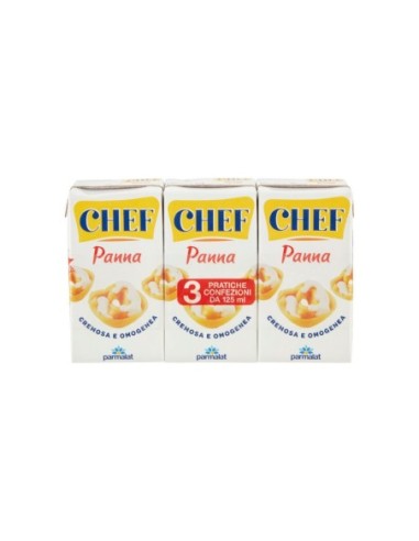 Parmalat Crème Chef - 3 x 125 ml - Livraison gratuite en EUROPE et au Royaume-Uni