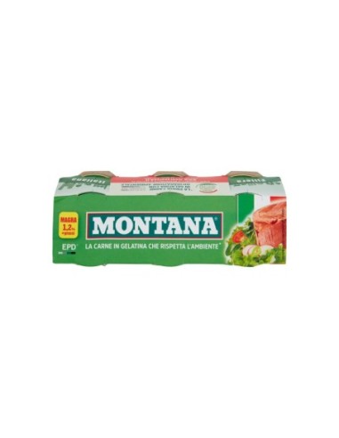 Montana Fleisch in Gelatine 100% Ita - 3 x 70 gr - Kostenloser Versand nach Europa und Großbritannien