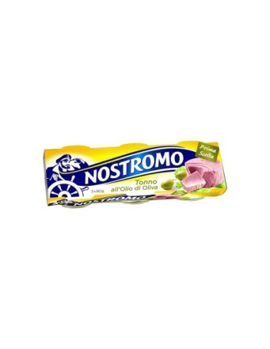 Nostromo Tuna in Olive Oil - 3 x 70 gr - Free shipping delivered to EUROPE and UK