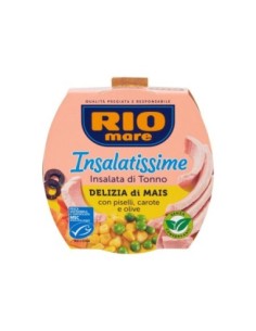 Rio Mare Insalatissime Corn and Tuna - 160 gr - Free shipping delivered to EUROPE and UK