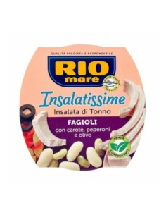 Rio Mare Insalatissime Bonen en Tonijn - 160 gr - Gratis verzending naar Europa en Groot-Brittannië