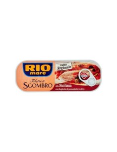 Rio Mare Sgombro alla Siciliana - 120 gr - Kostenloser Versand nach Europa und Großbritannien