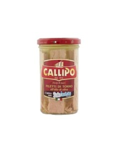 Callipo Tonijnfilets in Olijfolie - 250 gr - Gratis verzending naar Europa en Groot-Brittannië