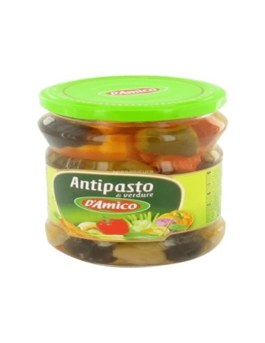 D'Amico Antipasto di Verdure - 280 gr - Spedizione gratuita consegnata in EUROPA e UK