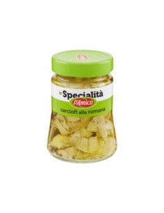 D'Amico Carciofi alla Romana sott'olio Specialità - 280 gr - Spedizione gratuita consegnata in EUROPA e UK