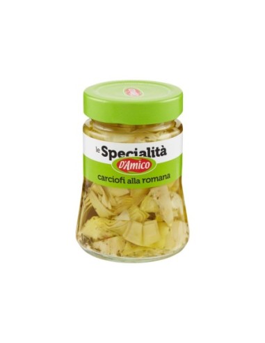 D'Amico Carciofi alla Romana sott'olio Specialità - 280 gr - Free shipping delivered to EUROPE and UK