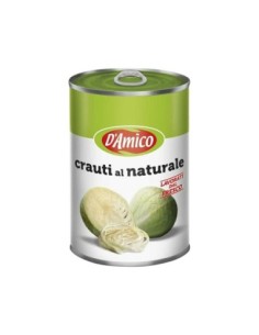 D'Amico Sauerkraut Natural - 400 gr - Free shipping delivered to EUROPE and UK