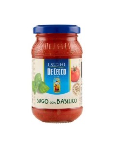 De Cecco Sauce with Basil - 200 gr - Free shipping delivered to EUROPE and UK