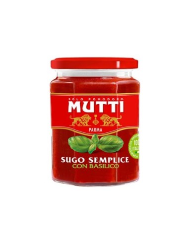 Mutti Sugo Pomodoro e Basilico - 280 gr - Kostenloser Versand nach Europa und Großbritannien