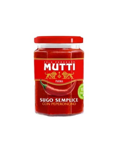 Mutti Sauce Tomate et Piment - 280 gr - Livraison gratuite en EUROPE et au Royaume-Uni