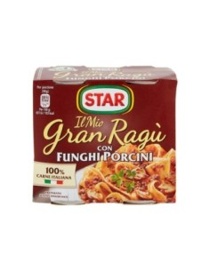 Star Gran Ragu con Funghi Porcini - 2 x 180 gr - Spedizione gratuita consegnata in EUROPA e UK