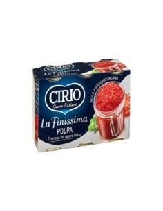 Cirio Pulpe de Tomates Finement Hachées - 3 x 400 gr - Livraison gratuite en EUROPE et au Royaume-Uni