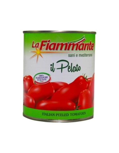 Fiammante Whole Peeled Tomatoes 100% Italy - 400 gr - Free shipping delivered to EUROPE and UK