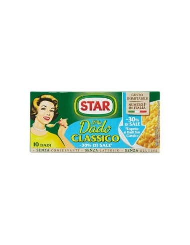 Star Il mio Dado Classico -30% Salt 10 cubes - 100 gr - Free shipping delivered to EUROPE and UK