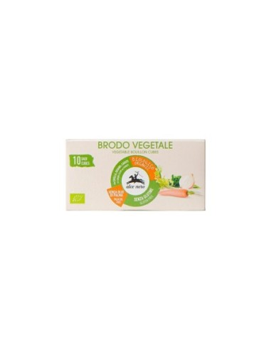 Alce Nero Bouillon Végétal Bio 10 pz - 100 gr - Livraison gratuite en EUROPE et au Royaume-Uni