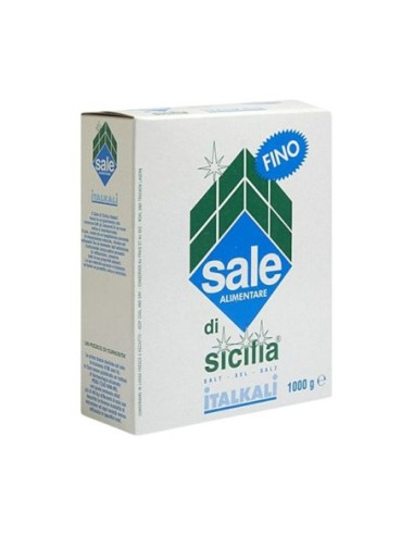 Sicilia Fijn Zout - 1 kg - Gratis verzending naar Europa en Groot-Brittannië