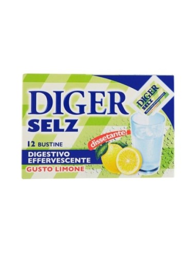 Diger Selz Lemon - 12 sachets - Free shipping delivered to EUROPE and UK