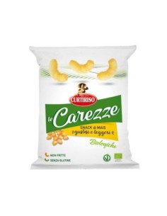 Curtiriso Carezze Snack de maïs biologique - 30 gr - Livraison gratuite en EUROPE et au Royaume-Uni