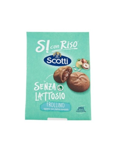 Scotti Biscuits Filled with Hazelnut Cream Lactose-Free - 200 gr - Free shipping delivered to EUROPE and UK