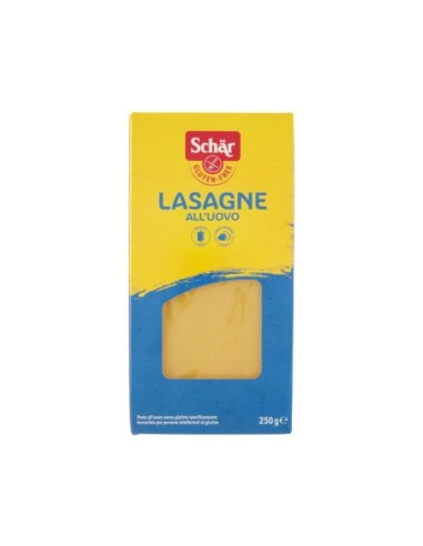 Schar Lasagne Egg Pasta Gluten-Free - 250 gr - Free shipping delivered to EUROPE and UK