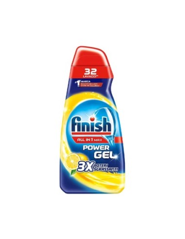 Finish Power Gel Lemon All in 1 - 600 ml - Free shipping delivered to EUROPE and UK