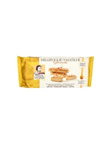 Matilde Vicenzi Puff pastry glazed with apricot - 125 gr  - Free shipping delivered to EUROPE and UK