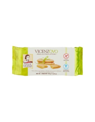 Matilde Vicenzi Vicenzovo Savoiardi Senza Glutine - 125 gr - Free shipping delivered to EUROPE and UK