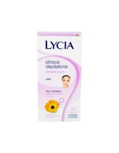 Bande de cire visage peaux sensibles Lycia - 20pz - Livraison gratuite en EUROPE et au Royaume-Uni