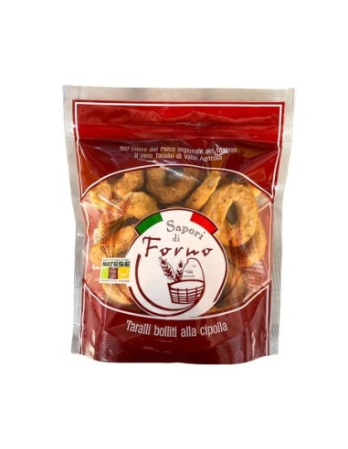 Sapori di Forno Boiled Taralli with Onion - 300 gr - Free shipping delivered to EUROPE and UK