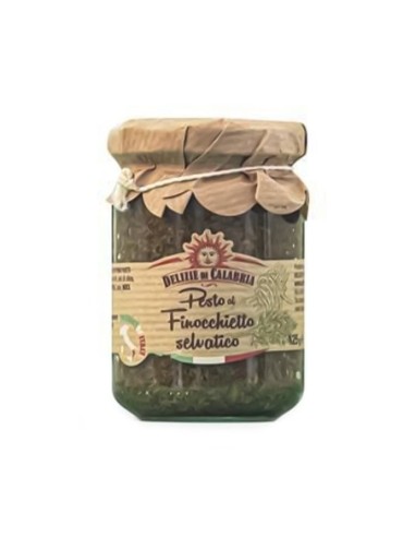 Delizie di calabria Pesto au Fenouil Sauvage - 125 gr - Livraison gratuite en EUROPE et au Royaume-Uni