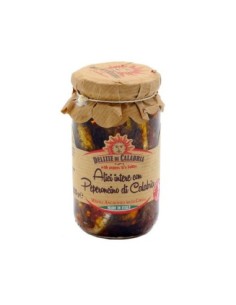 Delizie di Calabria Alici Intere con Peperoncino di Calabria - 200 gr - Gratis verzending naar Europa en Groot-Brittannië