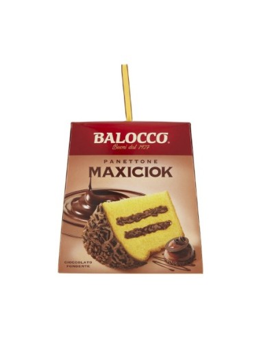 Balocco Maxiciok Panettone - Christmas Sweet Bread with chocolate - 800 g - Free shipping delivered to EUROPE and UK