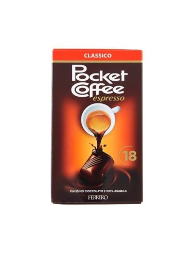 Ferrero Pocket Coffee Classic 18pcs - 225 gr - Free shipping delivered to EUROPE and UK