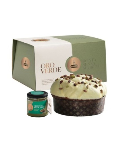 Fiasconaro Panettone Oro Verde - 1 kg - Free shipping delivered to EUROPE and UK