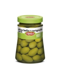 D'Amico Beautiful Green Olives from Cerignola - 730 gr - Free shipping delivered to EUROPE and UK