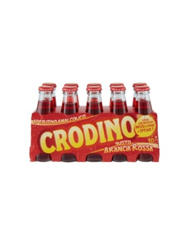 Crodino Red Orange - 10x10 cl - Free shipping delivered to EUROPE and UK