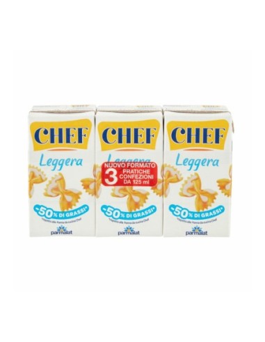 Parmalat Panna Chef Leggera - 3 x 125 ml - Spedizione gratuita consegnata in EUROPA e UK