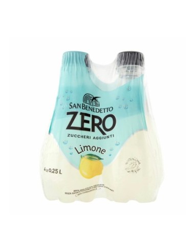 San Benedetto Zero Limone - 4 x 250 ml - Free shipping delivered to EUROPE and UK