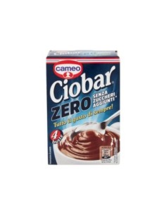 Cameo Ciobar Cioccolato Zero zuccheri 4 buste - 76 gr - Spedizione gratuita consegnata in EUROPA e UK